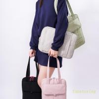 ราคา FUN กระเป๋าแล็ปท็อปผ้าระบายอากาศสําหรับธุรกิจ Roomy 15 นิ้วกระเป๋าสะพายคอมพิวเตอร์ (41569987474)