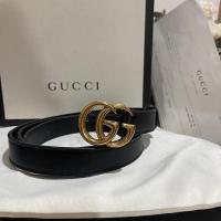 ราคา Gucci belt สีดำ เอว 30ถึง34 ของแท้ (11672003269)