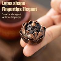 ราคา [Onw] กระถางธูปดอกบัวโลหะผสมธูปดอกบัว Censer Archaic ไม้จันทน์ทองแดงตกแต่งบ้านตกแต่งบ้านตกแต่งบ้านสํานักงาน [th] (41871639076)