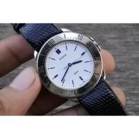 ราคา นาฬิกา Vintage มือสองญี่ปุ่น Seiko For Canon 5P31 6D31 White Dial ผู้หญิง ระบบ Quartz ทรงกลม 35มม ของแท้ (26958133232)