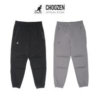 ราคา KANGOL Pants กางเกงขายาวคาร์โก้ เอวยืด กระเป๋ามีซิป ตกแต่งโลโก้ Kangol สีดำ , เทา unisex 65251544 (40904105940)
