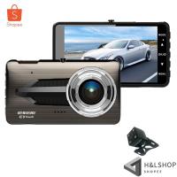 ราคา ส่งไว ⚡E9 กล้องติดรถยนต์ E CAR E CAM หน้า/หลัง รุ่น E9 Touch Screen 1920P เมนูไทย (22575357817)