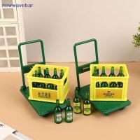 ราคา {}newwave} 1/12 Dollhouse Simulation Beer Trolley ของเล่นตุ๊กตา House Miniature Beer Model Dollhouse Drinks อุปกรณ์ตกแต่ง {TH} (27434107048)