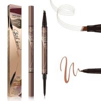 ราคา ดินสอเขียนคิ้ว 2 in 1, ปากกาเขียนคิ้ว Microblading 3D, คิ้วเมจิก 4 เคล็ดลับ, แต่งหน้าธรรมชาติ Fine Stroke ดินสอเขียนคิ้ว, ดินสอเขียนคิ้วกันน้ําติดทนนานสําหรับผู้หญิง (Br (40620524443)