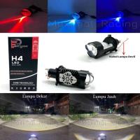 ราคา Premium LED ไฟหน้า H4 Mini โปรเจคเตอร์รถจักรยานยนต์รถ Original Epic Racing ZE5 High Low AC DC พร้อมพัดลมระบายความร้อนไฟหน้าอลูมิเนียมเต็มรูปแบบ (24233037821)