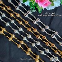 ราคา สร้อยสังวาลย์ เครื่องประดับชุดไทยสีทอง สีเงินขาว (29225541625)