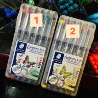 ราคา ชุดปากกาตัดเส้นหัวเข็ม STAEDTLER .pigment liner 6 สี 0.5 มม. เปิดฝาทิ้งไว้ได้นานหมึกไม่แห้งปากกาสี 30805-SSB6 (15502155379)