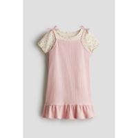 ราคา H&M(เอชแอนด์เอ็ม) ชุดเสื้อและเดรส 2 ชิ้น Girls 2-piece top and dress set 1313120_1 (43972171708)