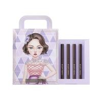 ราคา Beauty PEOPLE Makeup Black Eyeliner Waterproof Pencil (4 in 1set) Makeup Squared Tip Long Lasting (สีดําและสีน้ําตาล) (26304790502)