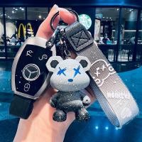 ราคา สําหรับ Mercedes-Benz 3 ปุ่มรถ Remote Key สําหรับ Mercedes-Benz ACES GLA GLB GLC GLE GLS G AMG ออกแบบใหม่ฝาครอบพวงกุญแจ (26091093444)