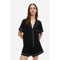 ราคา H&M(เอชแอนด์เอ็ม) ชุดนอนเสื้อและกางเกงขาสั้น ผู้หญิง 1173636_3 (27726612830)