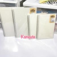 ราคา สมุดสันห่วง ปกขาวขุ่น A6/A5/B5 ตารางกริด มีเส้น จุดไข่ปลา (11611123584)