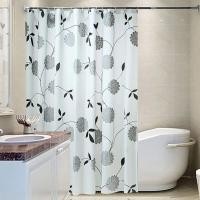 ราคา Shower Curtains Thicken PEVA Buttonhole Waterproof Mildew Proof Translucent Bath Curtain Bathroom Accessories 200x240cm (28312727318)