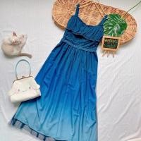 ราคา เดรสสีกรมสายเดี่ยวสวยยย (19306375505)