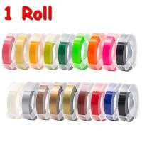 ราคา 1pcs 9/12 มม.3D เทปลายนูน 9 มม.6 มม.12 มม.สําหรับ DYMO 3D เทปลายนูน 9 มม.DIY ป้ายพลาสติกเทปสําหรับ DYMO 1880 12965 1610 Motex E-101 (25629167225)