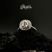 ราคา S1-4 *ส่งจากไทยภายใน 3 วัน* แหวนชูเพชร cushion 2.0 กะรัต ล้อมเพชร 2 ชั้น เงินแท้ ชุบทองคำขาว (28851286625)