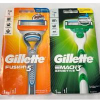 ราคา มีดโกนหนวดยิลเลตต์ Gillette Mach 3 Sentitive และ Gillette Fusion 5 (7593726494)