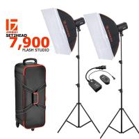 ราคา Jinbei E II 250 Flash Kit 2 heads ไฟแฟลชสตูดิโอ สำหรับ ถ่ายภาพ ราคาประหยัด (7409725977)