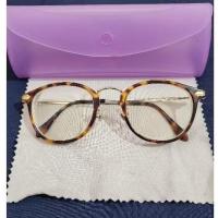 ราคา มือสอง ยังแข็งแรงค่ะ ราคาเต็มซื้อมา 3,500 บาท กรอบแว่นตาลายกระ กรอบวินเทจ ทรงกลม ขาโลหะ แข็งแรง นำไปเปลี่ยนเลนส์สายตาได้ (28868529854)