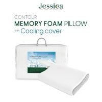 ราคา หมอนหนุน รุ่น Memory Foam Pillow With Cooling Cover เเบรนด์เจสสิก้า ให้สัมผัสที่เย็นสบายป้องกันไรฝุ่นเชื้อราและแบคทีเรีย (28742626971)