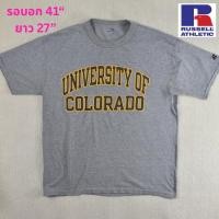 ราคา เสื้อยืด Russell Athletic │ University of Colorado มือสอง ของแท้ ✨ (41170306834)