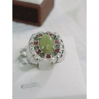 ราคา Merah แหวนผู้ชายฝังมรกตมะกอกพร้อมเงินสเตอร์ลิงและมรกตสีแดง ขนาด: ขนาด 19weight: 9.28g หิน: 3*4.5 (28972922667)