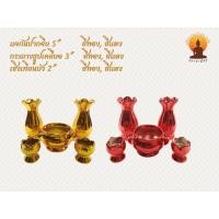 ราคา ชุดแจกัน กระถางธูป เชิงเทียน เซรามิก เคลือบสี (4622600670)