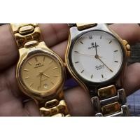 ราคา นาฬิกา Vintage มือสองญี่ปุ่น Lot of Two Tecnos Cyma For part Not working 34 & 28 mm Quartz mm (42911369824)