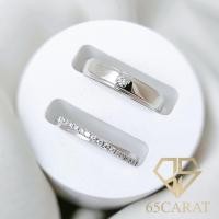ราคา 65Carat - แหวนแต่งงาน เพชรน้ำ100 ราคาสำหรับ2วง ทองคำแท้ 9K{37.5%} (22676141604)