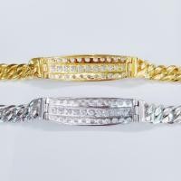 ราคา สร้อยข้อมือเลสผู้หญิง และผู้ชาย เพชร cz 3 แถว ชุบทองคำขาว และ 2 กษัตริย์ (29968084716)