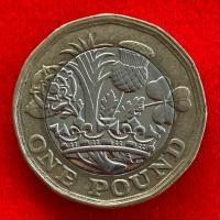 ราคา เหรียญอังกฤษ United Kingdom 1 pound ปี 2016 เหรียญ​ต่างประเทศ (25018838002)