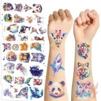 ราคา ❀ ศิลปะสีน้ํา . สติ๊กเกอร์รอยสักชั่วคราวการ์ตูนสัตว์ ❀ 10แผ่น/ชุดรอยสักกันน้ําสําหรับเซ็กซี่แขนกระดูกไหปลาร้าร่างกายศิลปะมือเท้า (28431647644)