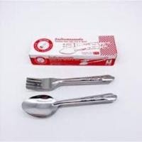 ราคา ช้อนส้อม สเตนเลสสตีล ตราจรวด 1 กล่องมี 12คู่=24ชิ้น ช้อนส้อมอย่างหนา ตราจรวดแท้ ช้อนส้อมอย่างดี สแตนเลสแท้ (20034167765)