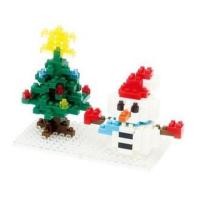 ราคา แท้ 100% จากญี่ปุ่น Nano Block นาโน บล็อค Kawada Japan นาโน บล็อค คริสมาสต์ สโนว์แมน NBC-100 Snowman Christmas Tree (1575653897)