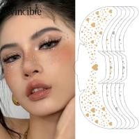 ราคา Sparkling Glitter Freckle Face สติกเกอร์ - แฟชั่นตลกปลอม Tattoo Decal Party Decor (26821576867)