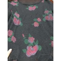 ราคา ส่งต่อเสื้อถักแขนยาวลายดอกกุหลาบสีดำ มือสอง (24482326855)