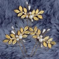 ราคา (พร้อมส่ง) ประดับผม-127 แฮร์พิน ใบมะกอกสีทอง แพ็ค 3 ชิ้น ใช้ง่าย ส่งตรงจาก จ.อุบลราชธานี (9560890044)