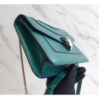 ราคา โปรโมชั่นแท้ มือสอง BVLGARI Bulgari หัวงูกระเป๋าผู้หญิงกระเป๋า WOC โซ่กระเป๋าสะพายกระเป๋าสะพายข้างก (26167995442)