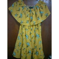 ราคา เดรสเปิดไหล่สีเหลือง (2215056773)