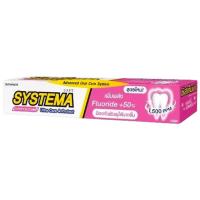 ราคา LeeMart ยาสีฟัน ซิสเท็มม่า SYSTEMA 40G ซิสเทมม่า แคร์ แอนด์ โพรเทค สูตร เชอรี่ สีชมพู ขนาด 40 กรัม (18421620172)