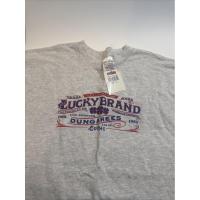 ราคา Cotton 100% Lucky Brand Dungarees เสื้อยืดแขนสั้นผู้ชาย (28392606405)