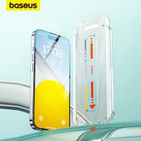 ราคา Baseus กระจกนิรภัย สําหรับ iPhone 15 Pro Max ตัวป้องกันหน้าจอสูง สําหรับ iPhone กระจกนิรภัย แบบเต็มจอ ป้องกันหน้าจอ (13999177295)