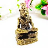 ราคา ปู่เจ้าสมิงพราย หลวงปู่เณรแก้ว สุดยอดแห่งบรมครูปู่ฤาษีผู้ควบคุมวิญญาณทั้งหลาย เนื้อทองเหลือง ประมาณ3ซม. (15025524859)