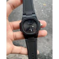 ราคา (M 50) นาฬิกา Geneva แท้ ตัวเรือนดำ สายสิริโคน กันน้ำ 100% อนาล็อก ดูเวลา (4สี) (27692179080)