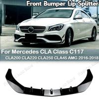ราคา สําหรับ Mercedes Benz CLA Class C117 กันชนหน้า Splitter สปอยเลอร์ Diffuser การปรับแต่ง CLA200 CLA220 CLA250 CLA45 A45 AMG 2016-2018 (27001455621)