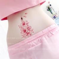 ราคา สติกเกอร์รอยสักลอย ลายดอกพีช สีชมพู กันน้ำ สำหรับใช้บนผิวหนัง (26191181479)