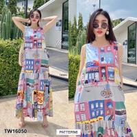 ราคา เดรสไปทะเล เดรสใส่ไปทะเล ชุดเดรสยาวเที่ยวทะเล พร้อมส่ง (9496891922)