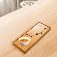 ราคา LOVIVER ถาดชาไม้ไผ่ระบายน้ําชุดน้ําชาอุปกรณ์เสริมพิธีชงชาถาด กังฟู ถาดเสิร์ฟชาถาดสําหรับชาห้องโฮมออฟฟิศ (27631521760)