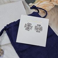 ราคา สีเงิน New ของแท้ 100% ต่างหู Tory Burch (25987557745)