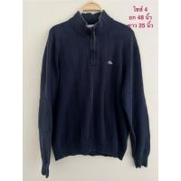 ราคา เสื้อสเวตเตอร์แบรนด์ Lacoste แท้ มือสอง ขนาดแจ้งในรูป (25284114093)